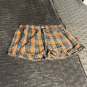Tommy Hilfiger - Orange/Blue Plaid Boxers (L)